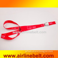 Top classice airline airplane aircraft seatbelt buckle id lanyardd